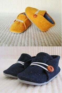 Очень простые в пошиве детские ботиночки Очень простые в пошиве детские ботиночки