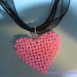 ​Сердечко из бусин: мастер-класс