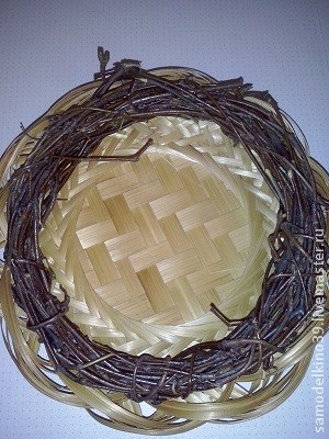 Создание осенней композиции с плетеным веночком и свечой: часть 1 Создание осенней композиции с плетеным веночком и свечой: часть 1