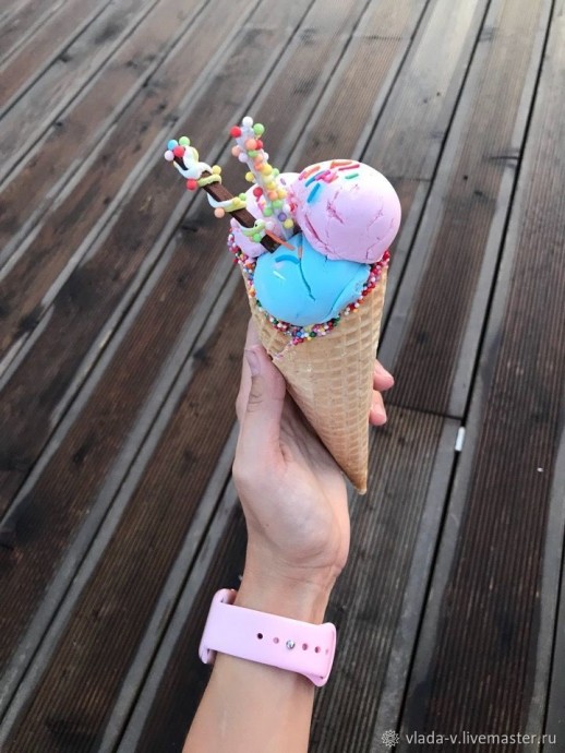 ​Создаём не тающее мороженное для фотосессии: часть 4