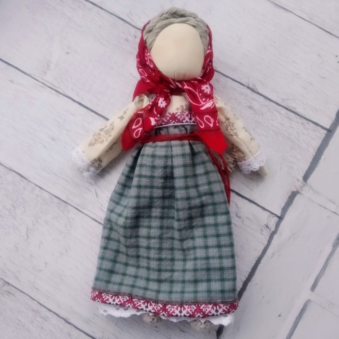 Тряпичная куколка "Милая Хозяюшка" Тряпичная куколка "Милая Хозяюшка"