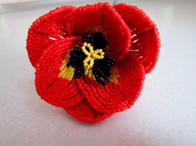 ​Тюльпаны из бисера