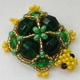 ​Черепаха из бусин и бисера