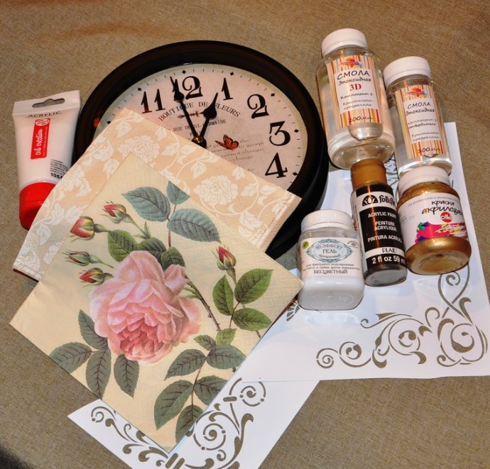 Декорирование часов с необычным стерео-эффектом: часть 1