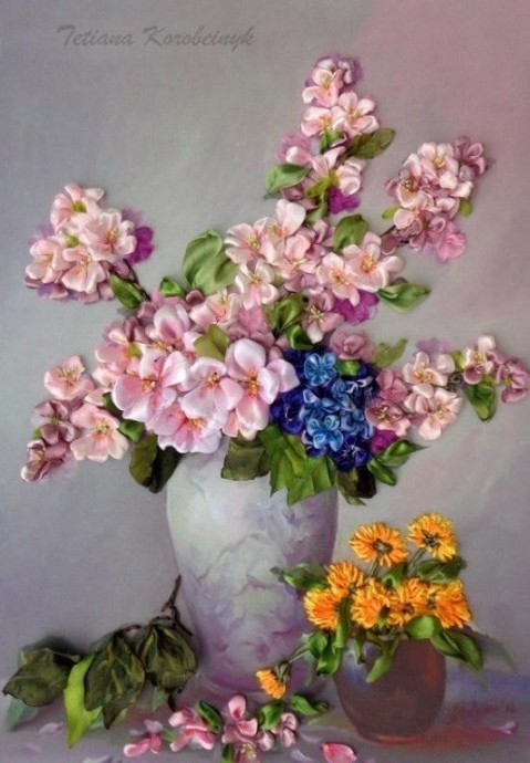 ​Идеи вышивки лентами