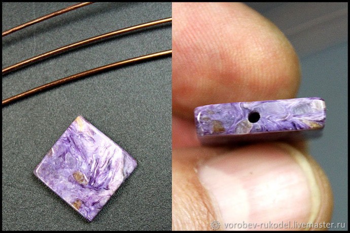 Кулон из проволоки и камня в технике Wire Wrap: часть 1