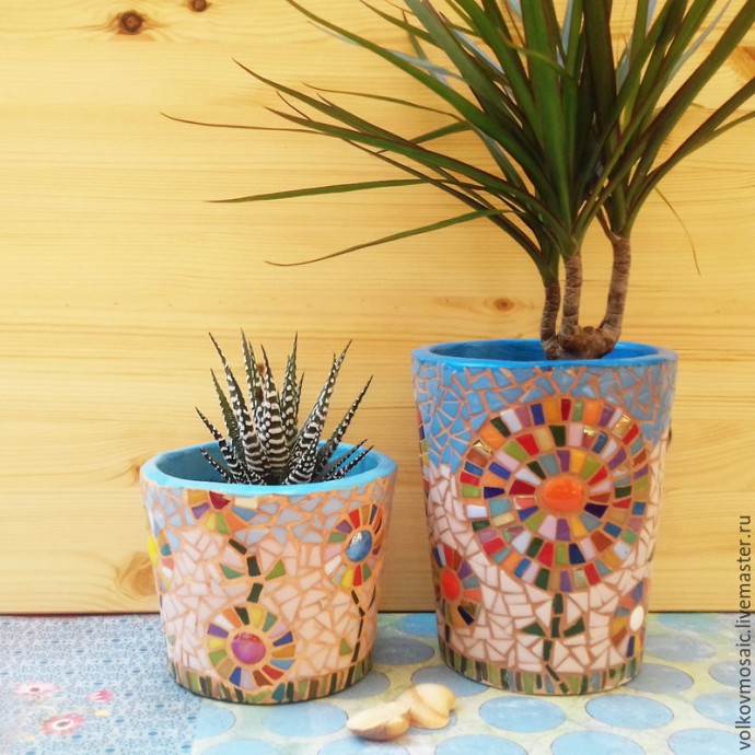 Декорируем подставки под горячее в технике мозаики: часть 2
