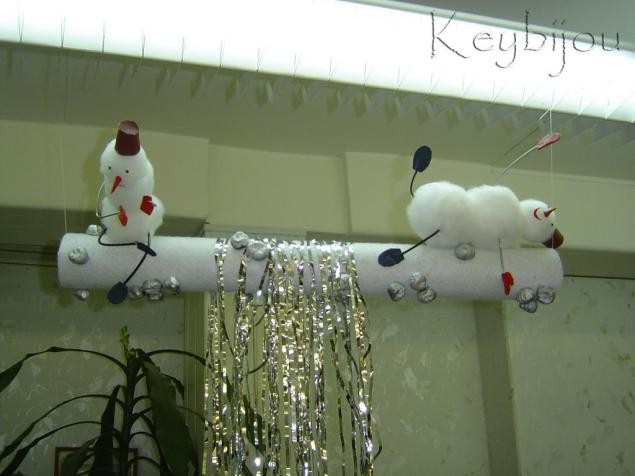 Зимний декор "Весёлые снеговики" Зимний декор "Весёлые снеговики"