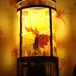 Абажур из подножных материалов