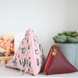 Как сшить треугольную косметичку