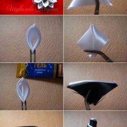 ​Цветы в технике канзаши