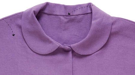 Изготовление и втачивание плосколежащего воротника