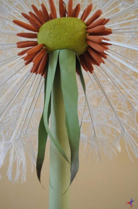 Интересный способ создания одуванчика