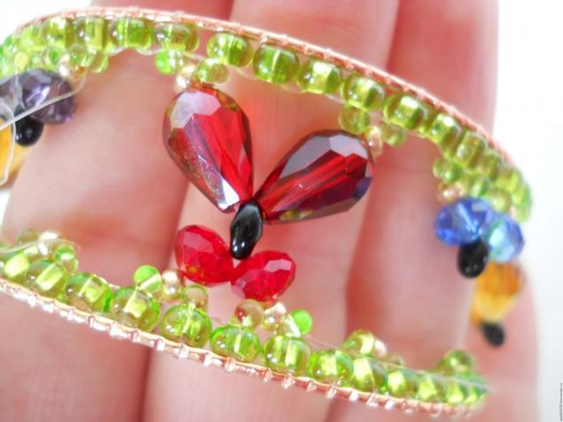 Ажурный браслет "Бабочки": часть 4