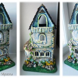 Делаем кукольный домик из гофрокартона: часть 3