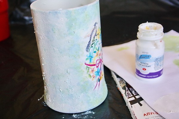 ​Преображаем пивную кружку в чудесную вазочку: часть 2