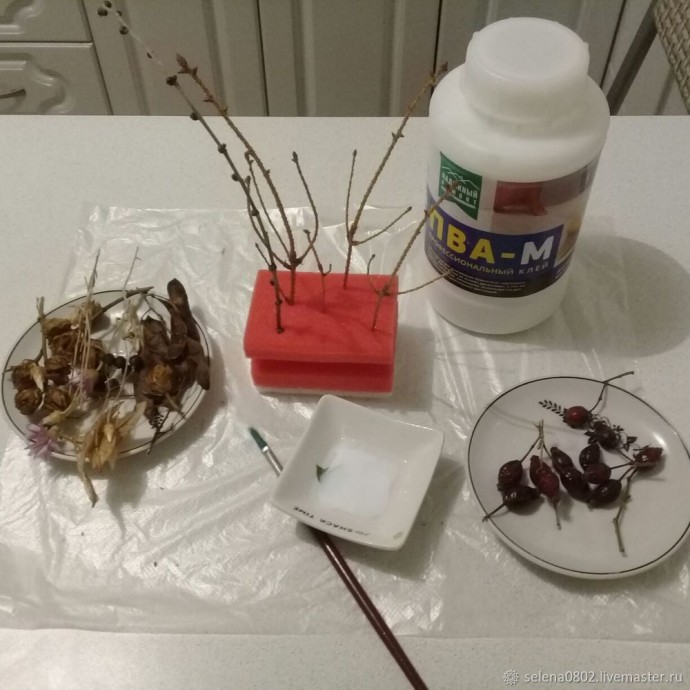 Создаём рождественский венок: часть 2