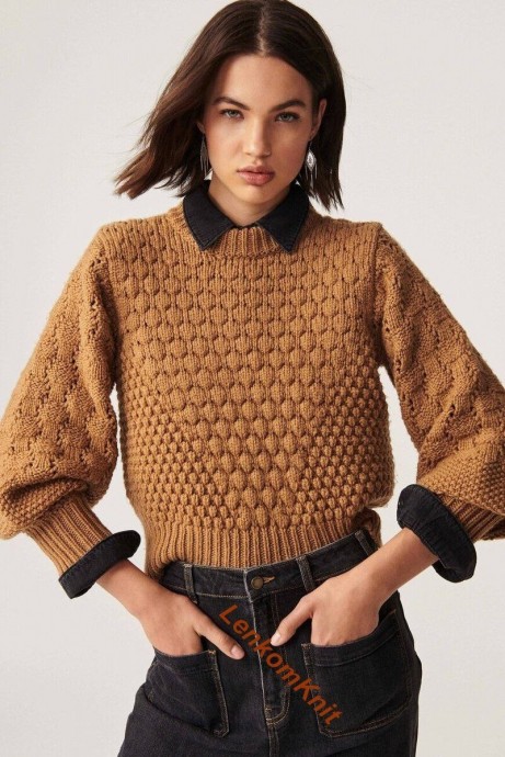 Идеальный джемпер с оригинальным сочетанием узоров Идеальный джемпер с оригинальным сочетанием узоров