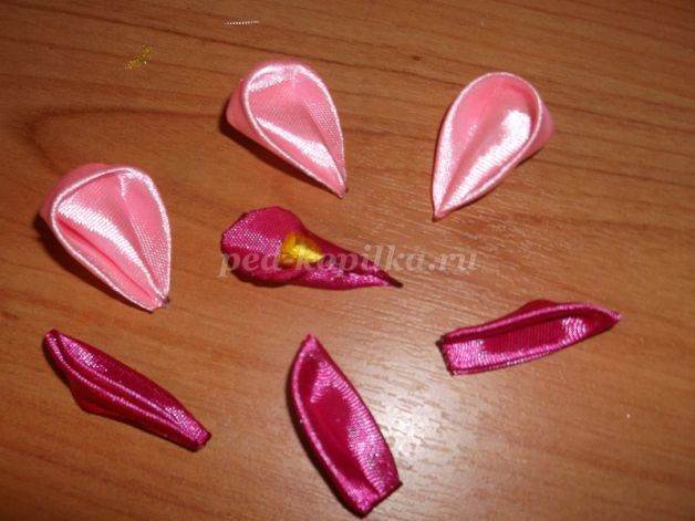 Канзаши "Орхидея": мастер-класс