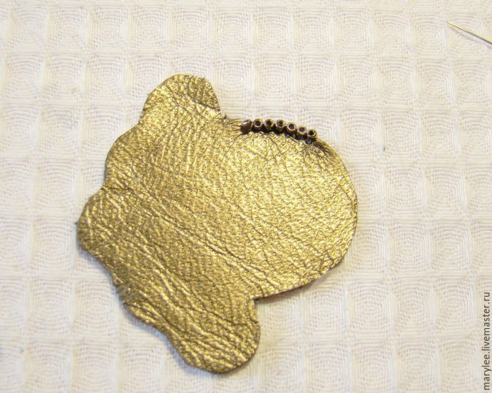 ​Создаем нежный кулон "English rose": часть 4