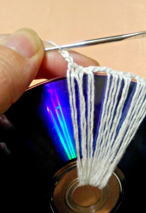 Создаем панно из CD дисков: часть 1