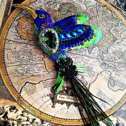 Вышиваем брошку "Колибри": часть 3