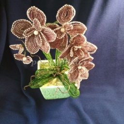 Орхидея из бисера: часть 1