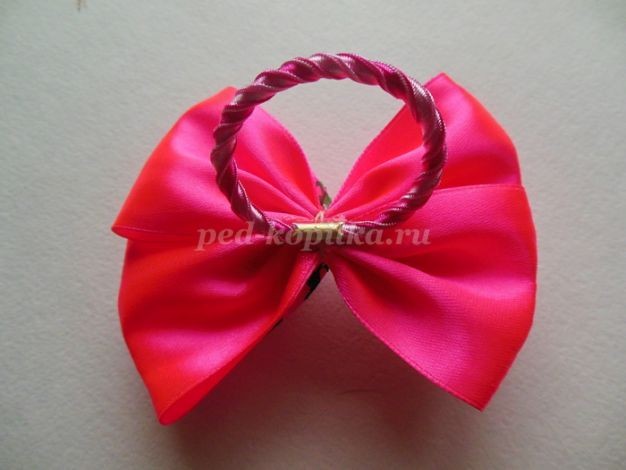 Бантики из атласной ленты: часть 3