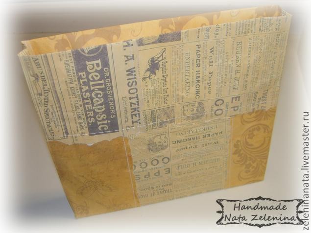 Креативная упаковка или "Как я шила бумажный пакет": часть 2