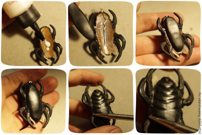 ​Лепим жука в стиле steampunk: часть 2