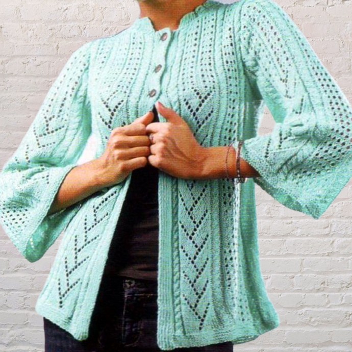 Мятный жакет