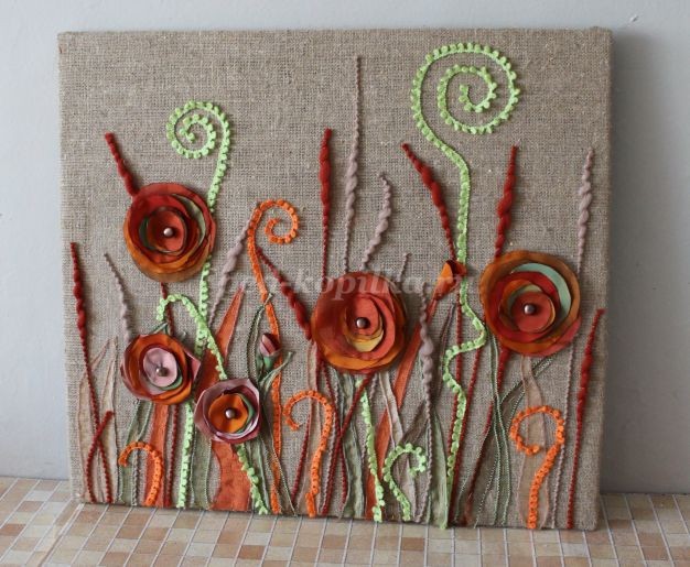 Цветочное панно своими руками: часть 3 Цветочное панно своими руками: часть 3