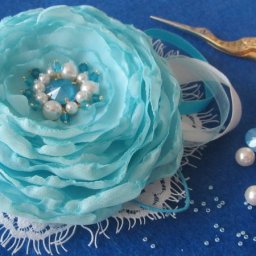 ​Изготавливаем брошь-заколку "Летние фантазии": часть 3