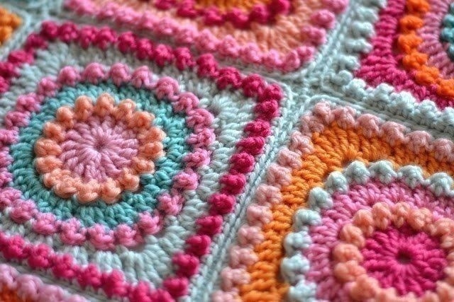 Красивый плед крючком Красивый плед крючком