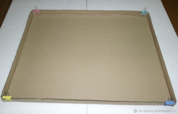 Делаем коробку для картины из гофрокартона: часть 1