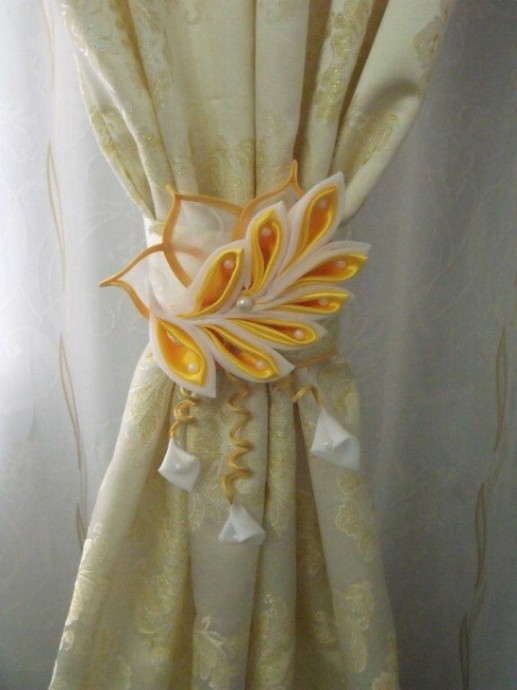 Подхваты для штор своими руками