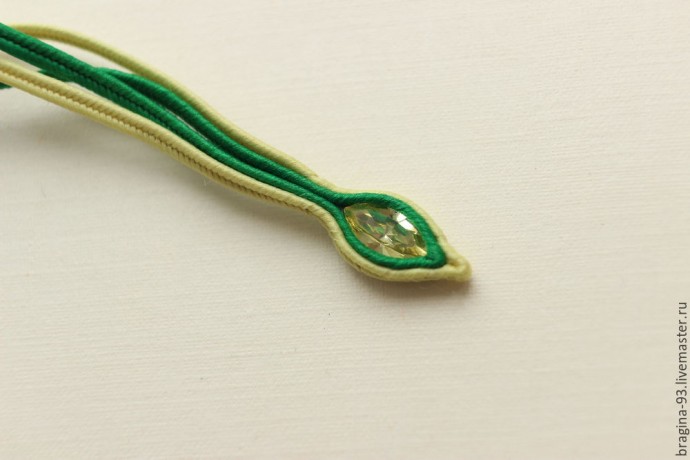 ​Создание сутажных сережек "Экзотический цветок" с кристаллами Swarovski: часть 1