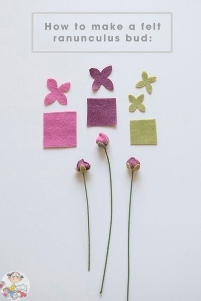 Восхитительный весенний букет из фетра