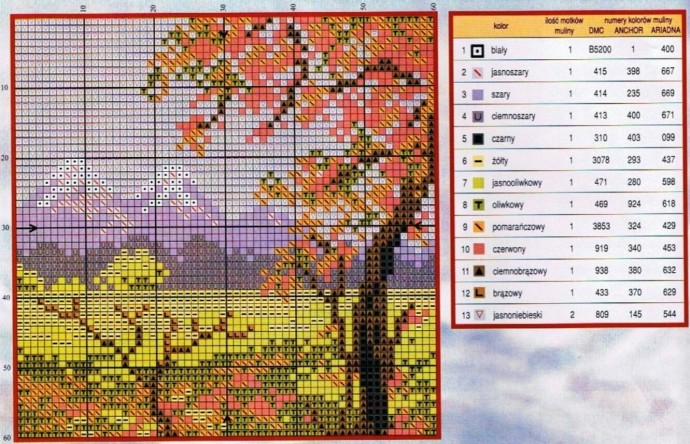 Вышиваем золотую осень