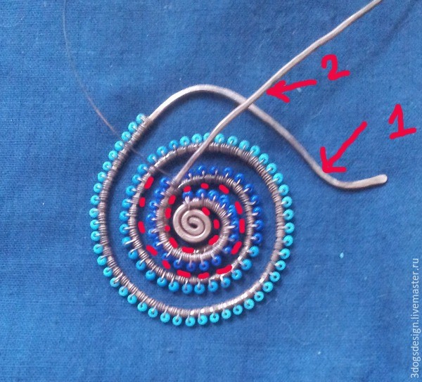 ​Wire wrap начинающим: простые, но эффектные серьги в стиле этно, часть 3