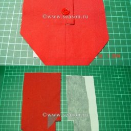 Застёжка с подкройной обтачкой