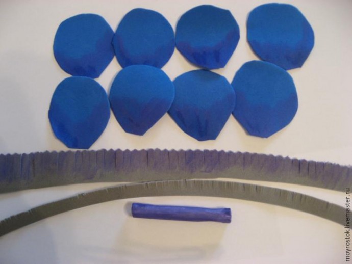 Делаем фантазийный цветок из фоамирана: часть 1