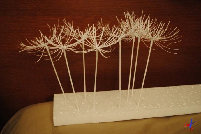 Интересный способ создания одуванчика