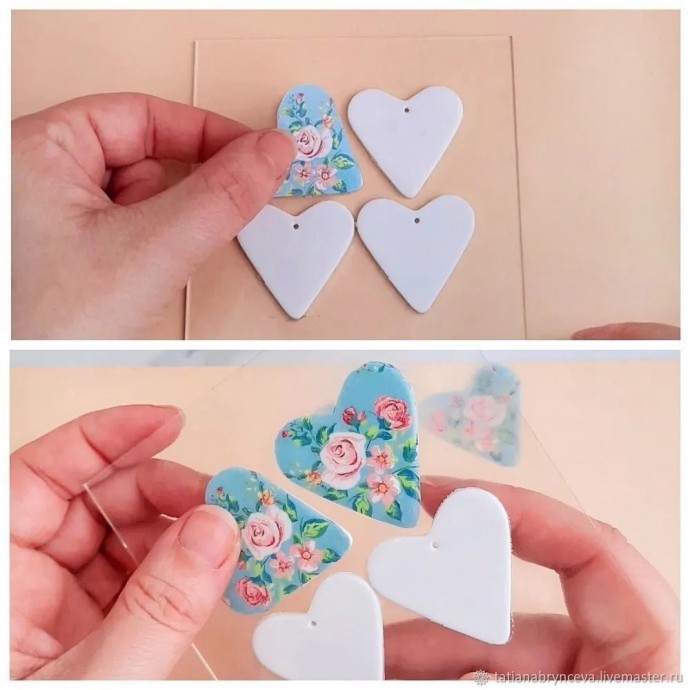 Делаем серьги-сердца из полимерной глины Делаем серьги-сердца из полимерной глины