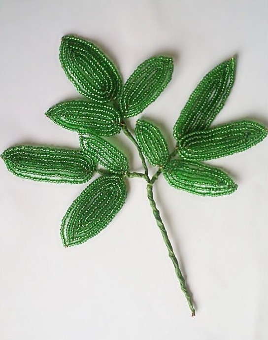 Пиончики из бисера