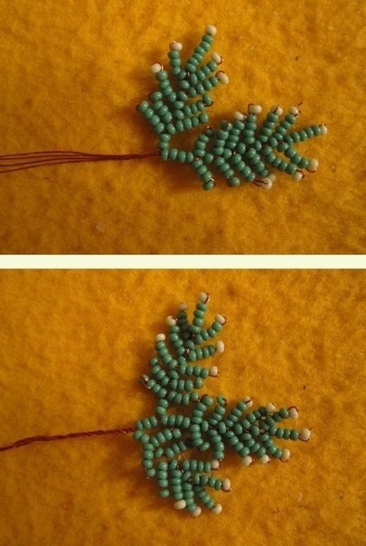 ​Плетём новогоднюю ёлочку из бисера