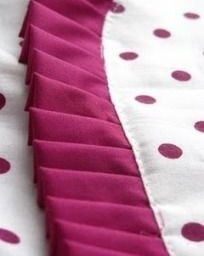 Создаем красивые складки при помощи обычной вилки