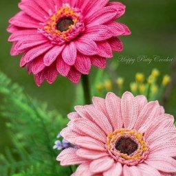 ​Вязанные букеты