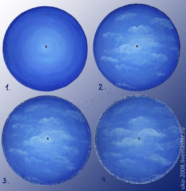 ​Часы "Венок в облаках"