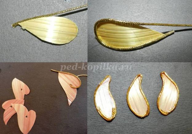 ​Цветочное панно из соломки своими руками: часть 2